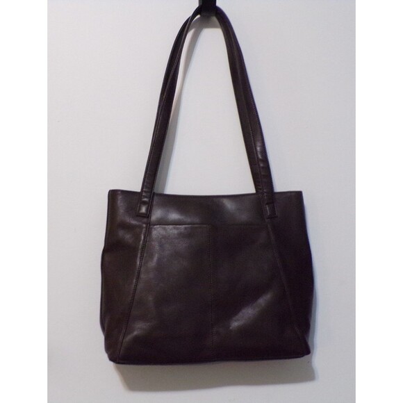 Liz Claiborne Brown Leather Hand Bag The Villager NWT - Picture 3 of 10